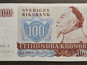 🇸🇪 Швеция. 100 крон 1976 г.