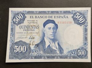 🇪🇸 Испания 500 песет 1954г.