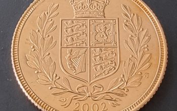 🇬🇧 Великобритания, монета £ (SOVEREIGN) 1 Соверен 2002 г.