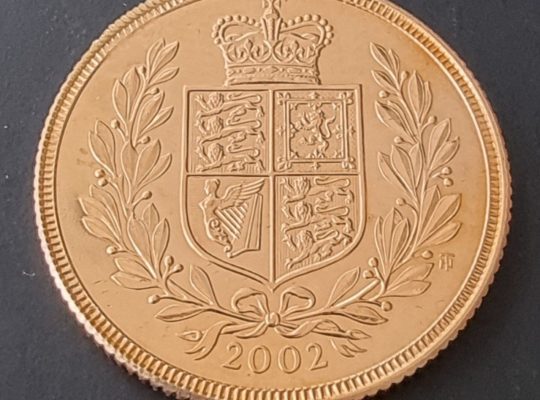 🇬🇧 Великобритания, монета £ (SOVEREIGN) 1 Соверен 2002 г.