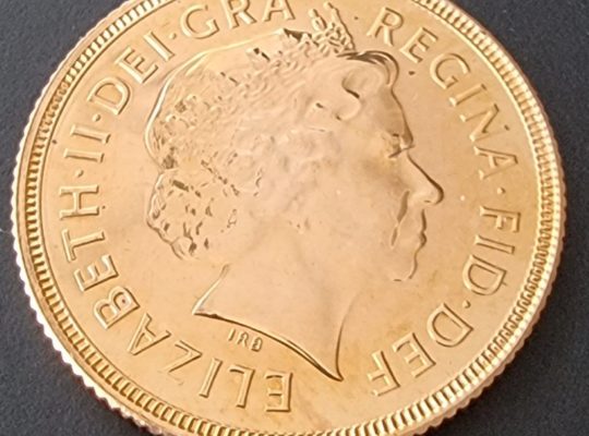 🇬🇧 Великобритания, монета £ (SOVEREIGN) 1 Соверен 2002 г.