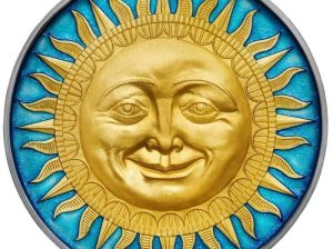 Монета 🇳🇺 Ниуэ 5 долларов 2017г. Солнце.