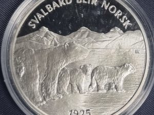 Норвегия 🇳🇴 Монетовидный жетон Суверенитет над Шпицбергеном