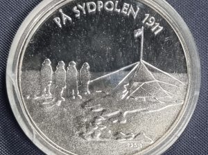 Норвегия 🇳🇴 Монетовидный жетон: Амундсен на Южном полюсе