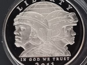 США 🇺🇲 1 Доллар 2011г. «Армия США»