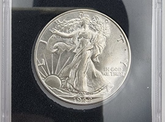 🇺🇲 Монета США Half Dollar 1942г. 50 центов серебро